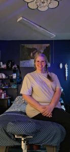 Shawna at Palladian Day Spa in San Angelo.  Living her dream as a massage therapist