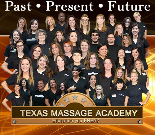 group of graduated student that are now massage therapist from Texas Massage Academy