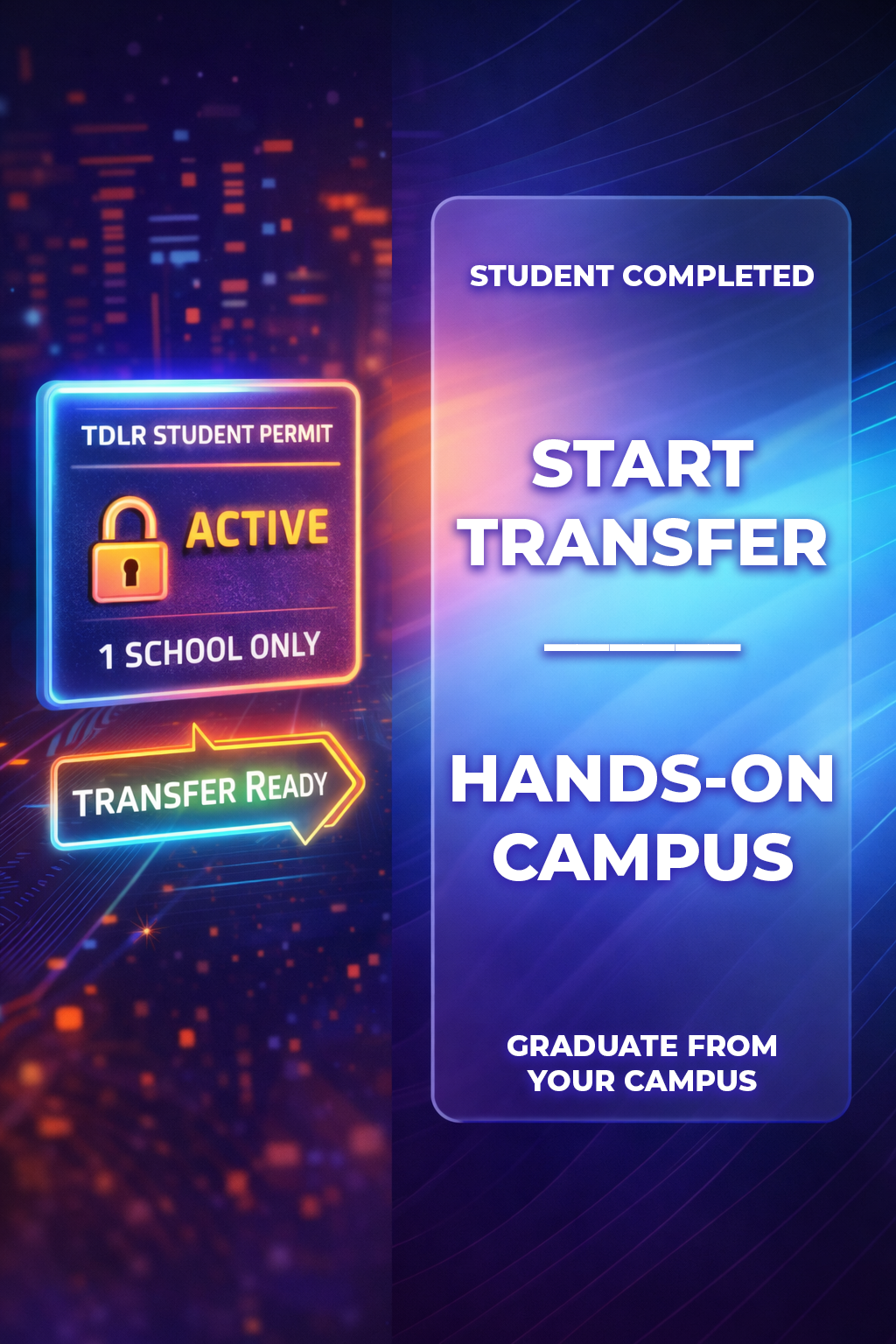 Massage school in Texas online image representing hybrid massage therapy training for students across Texas who need flexible scheduling.